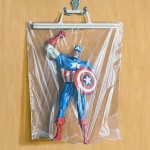 Paintings of Super Heroes in Plastic Pocket -9