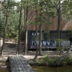 Panoramic Lake Cabin by FAM Architekti and Feilden Mawson
