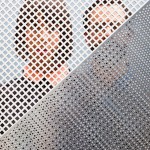 People Behind Perforated Screen-10