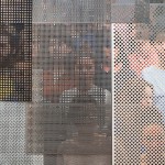 People Behind Perforated Screen-15