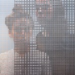 People Behind Perforated Screen-8