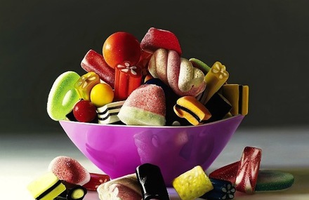 Stunning Hyper Realistic Candy Paintings