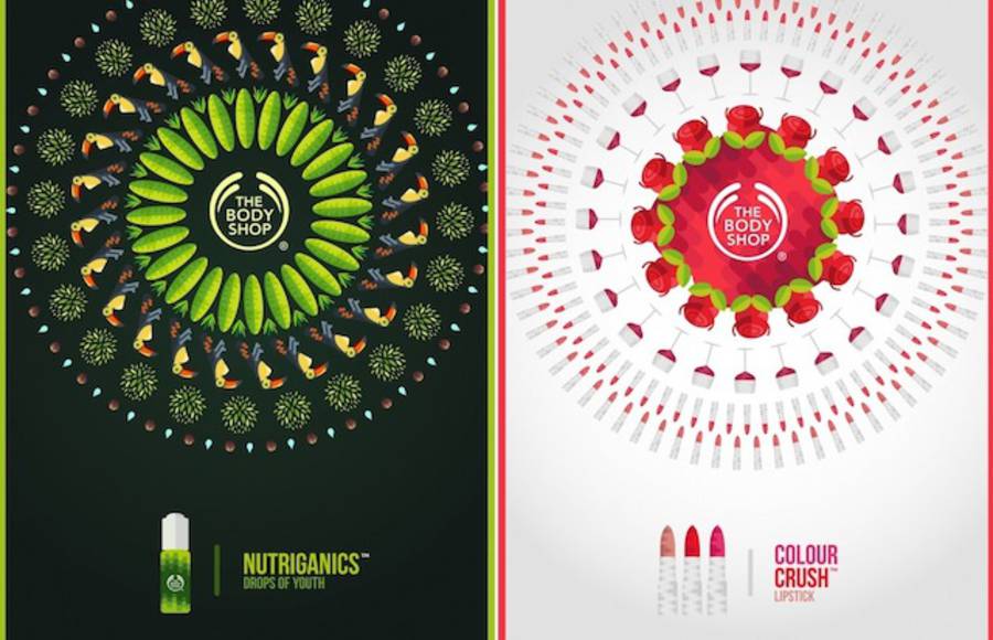 Tropical Posters for Body Shop Campaign
