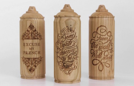 Wooden Spray Cans
