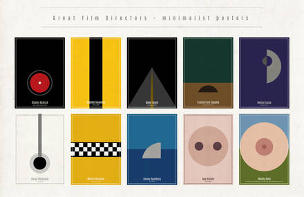 Great Film Directors – Minimalist Posters by Barletta