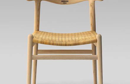 PP 505 The Cow Horn chair (1952) par Hans Wegner pour PP Mobler