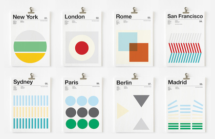 Three Colors Cities Posters