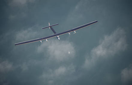 Solar Impulse 2 Flying Over Switzerland