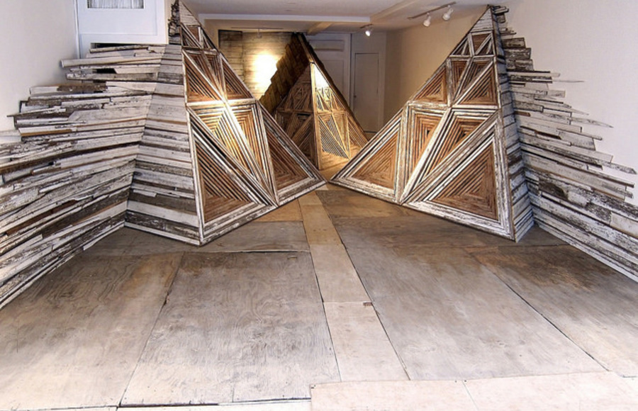 Architectural Installations Made with Reclaimed Materials