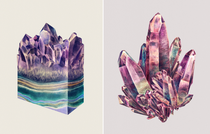 Beautiful Mineral Illustrations