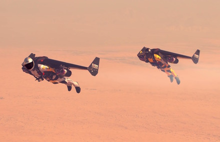 Jetman Aerobatic Formation Flight in Dubai