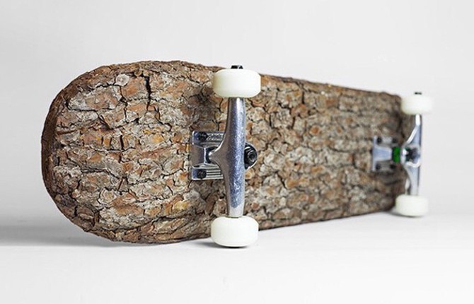 Natural Wooden Skateboard