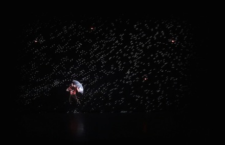 Poetic Dancing Show with Light Mapping