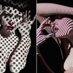 Stripes and Polka-Dots Projection Portraits-1