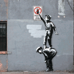 Banksy Street Art in Animated GIF8