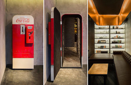 Bar Inside Coke Vending Machine
