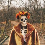 Fashionable Skeleton Girl Photography-0