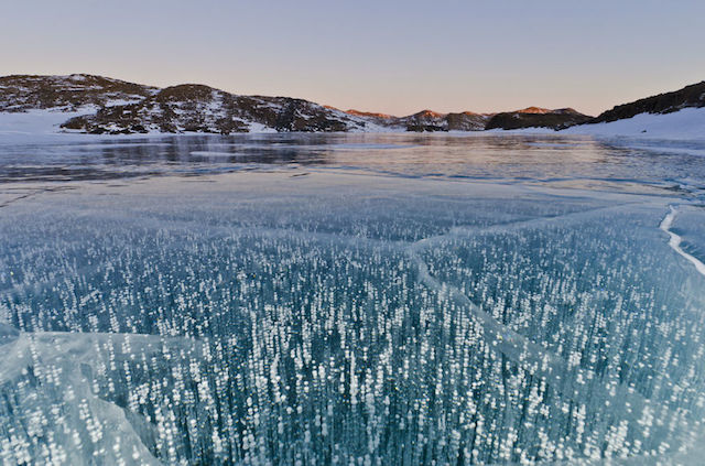 Lake Druzhby in Antarctica by Stu Shaw