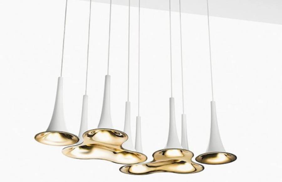 Suspended Trumpet Lamps