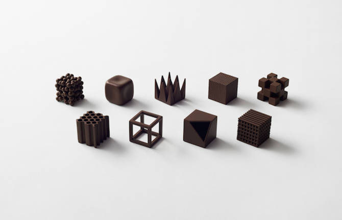Chocolate Textures by Nendo
