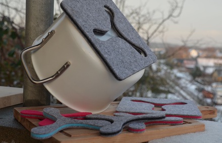 GEKKO- Magnetic Trivets That Move With The Pan