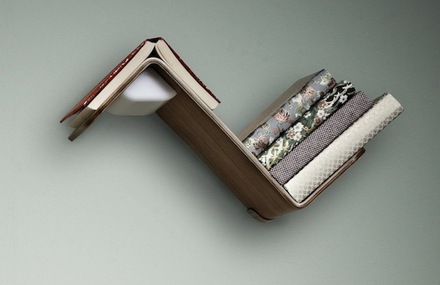 Bookmark and Reading Lamp Shelf
