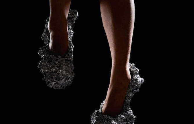 Conceptual Meteorite Shoes