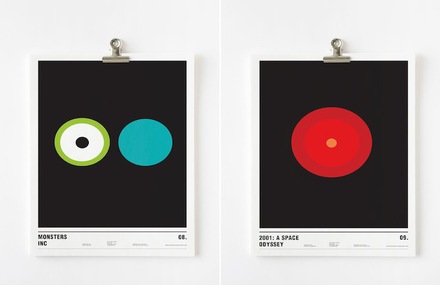 Graphic Movie Posters in Circles