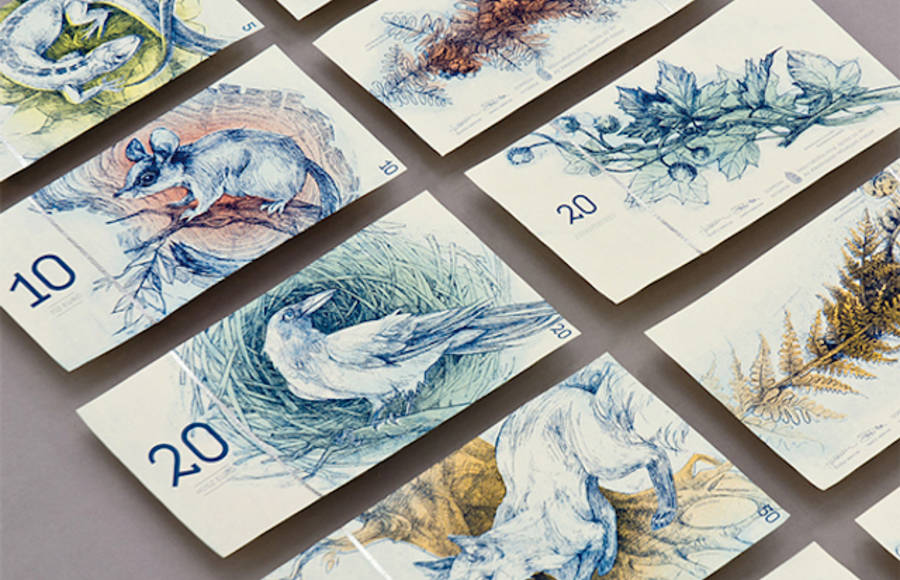 Hungarian Bills Redesigned with Animals Drawings