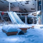 Deserted Mall Covered In Snow_0