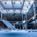 Deserted Mall Covered In Snow_12