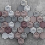 Hexagonal Wall Tiles by Kaza Concrete-