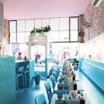 Middle Blue-Painted Restaurant in Vietnam-0