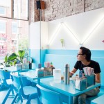 Middle Blue-Painted Restaurant in Vietnam-1
