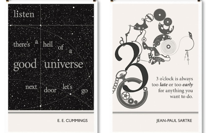 Inspiring Literature Quotes in Minimalist Posters
