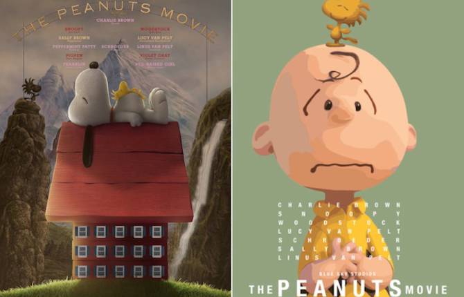 Oscars Movie Posters Revisited with Snoopy