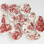Painted Ceramic Plates Mosaic_1