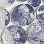 Painted Ceramic Plates Mosaic_8