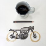 Pencil Drawings and Coffee Marks-0