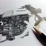 Pencil Drawings and Coffee Marks-2