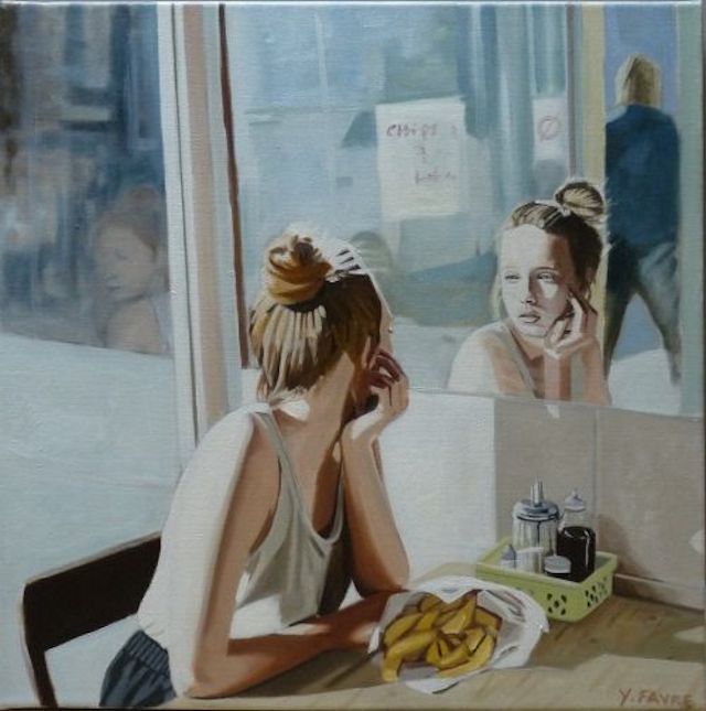 Pensive Women Paintings-2