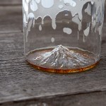 Pint Glass with a 3D Oregon Tallest Peak_1
