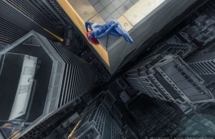 Superheroes On Skyscrapers