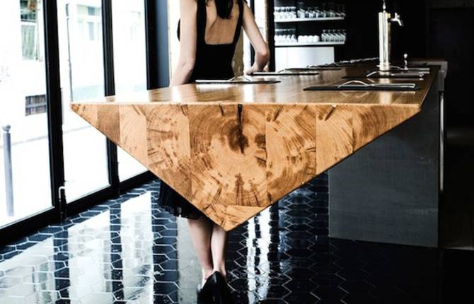 Wooden Prism Bar