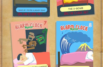OnlineClock.net’s presents 13 Alarm Clock Horror Trading Cards