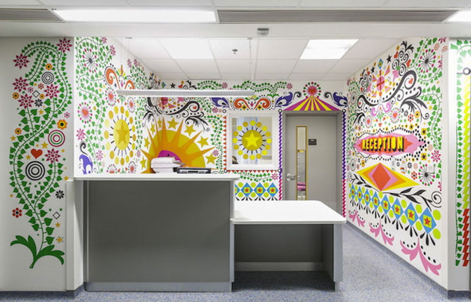A Children Hospital Decorated by Mural Artworks
