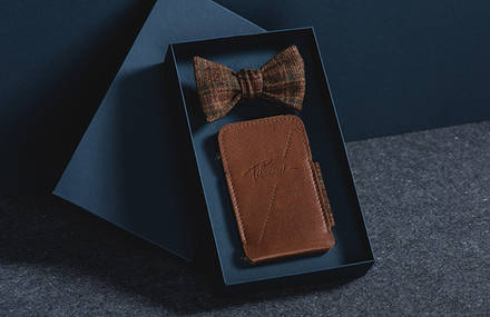 FIBONACCI /// leather case, bowtie and neckties ///