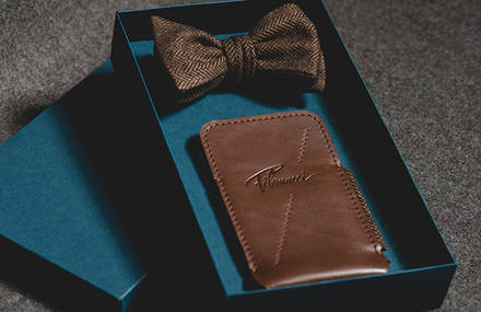 FIBONACCI /// leather case, bowtie and neckties ///