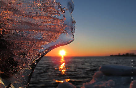 Ice At Sunset: A Match That Makes Jewels
