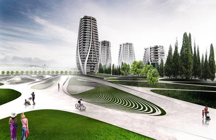 Athens Vision, Urban Park and Towers in Athens by LC Architects